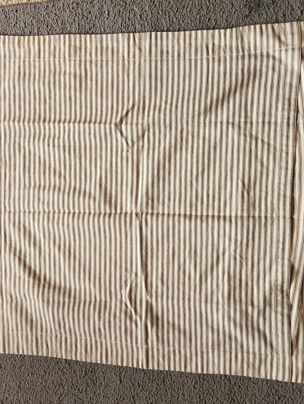 POTTERY BARN Pillow Case Sham Black White Striped Home Bedding Cotton